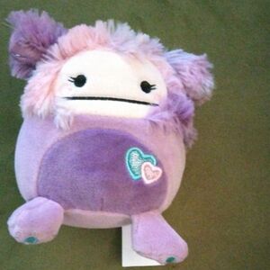 Plush Small Pet Toy - Lavender Heart Design